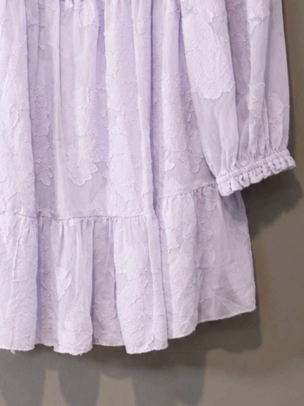 Aritzia WILFRED Tempest Dress Size M Ice Lavender Floral - Picture 9 of 11